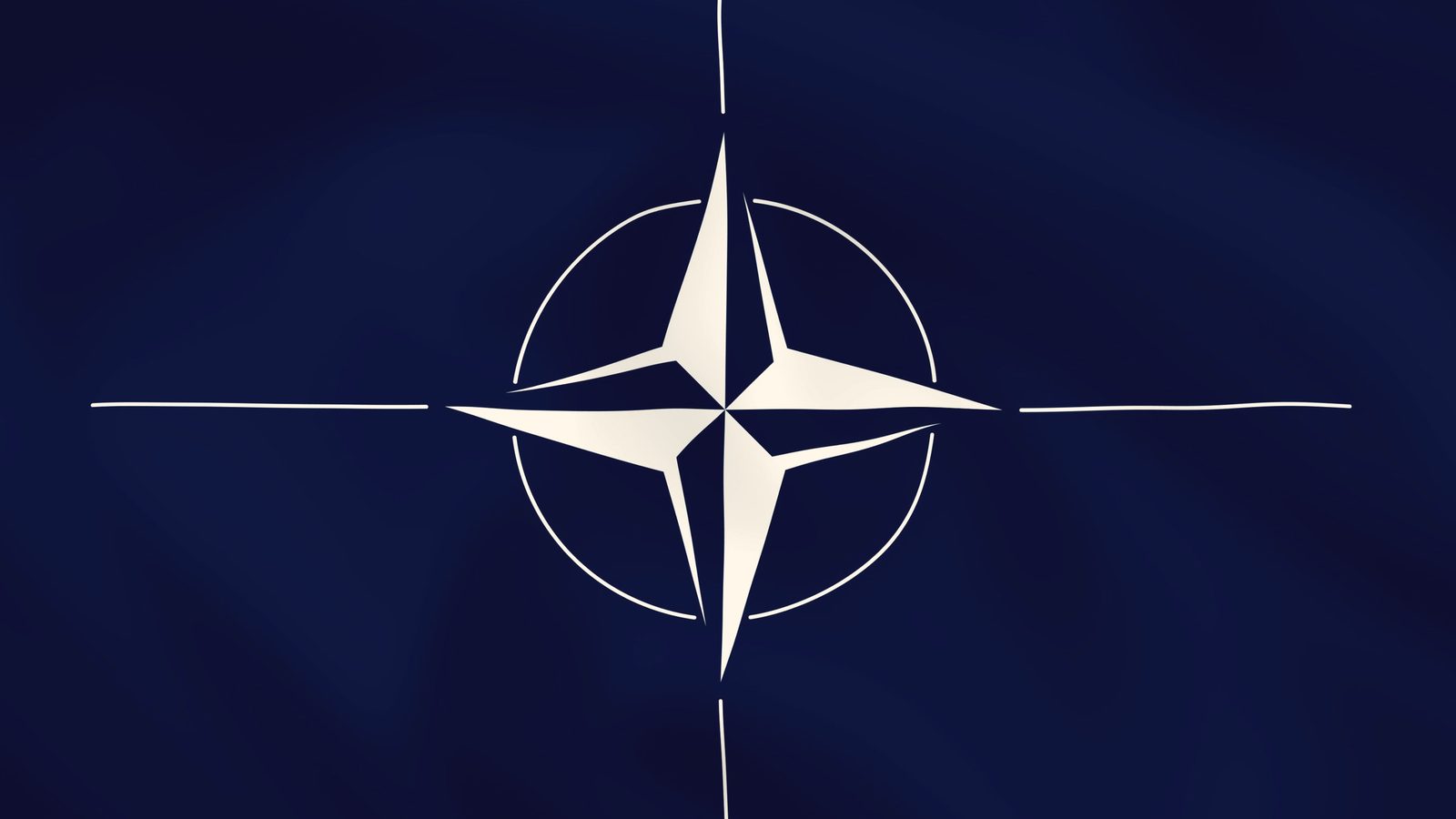 Flaga NATO na wietrze